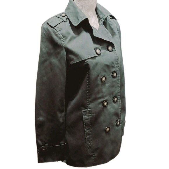 Ci Sono Oliver Green Lightweight  Double-Breasted  Jacket Size Small - Picture 3 of 8
